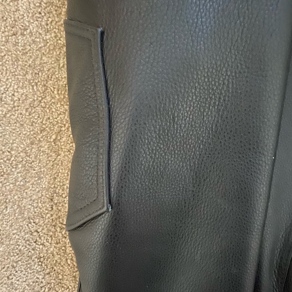 U.S. Made CO. Leather Motorcycle Jacket Size 44 - Picture 3 of 12